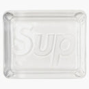 Nejvyšší debossed Glass Ashtray Clear