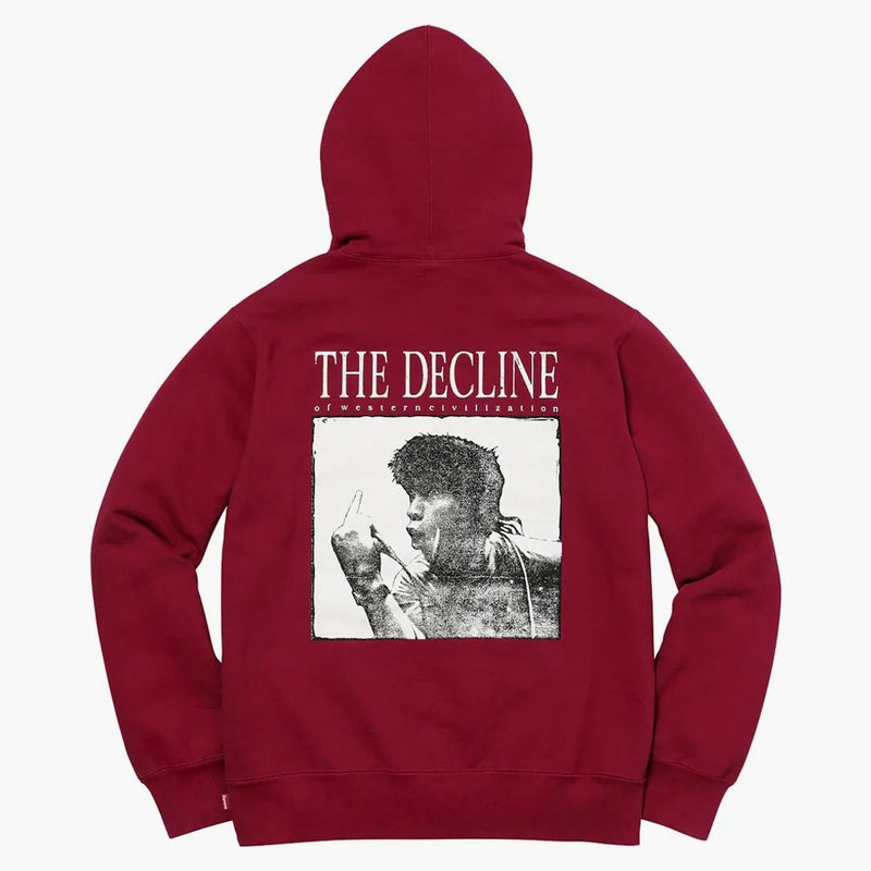 Supreme Decline Hooded Sweatshirt Cardinal