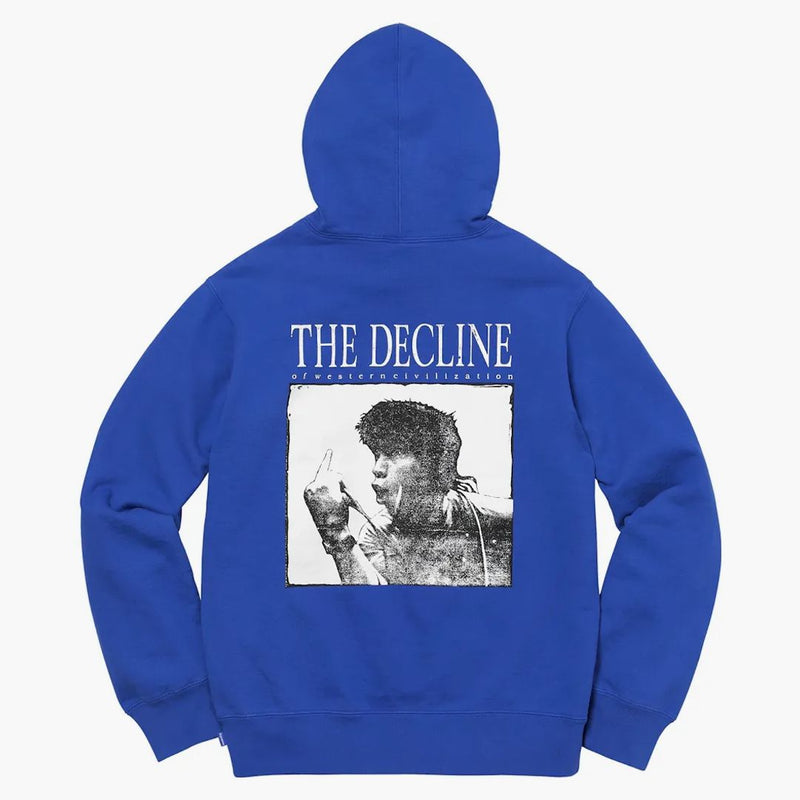Supreme Decline Hooded Sweatshirt Royal