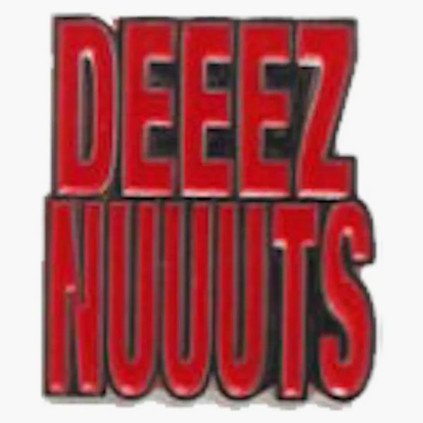 Supreme Deez Nuuuts Red Pin Silver