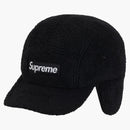 Supreme Deep Pile Earflap Camp Cap Black