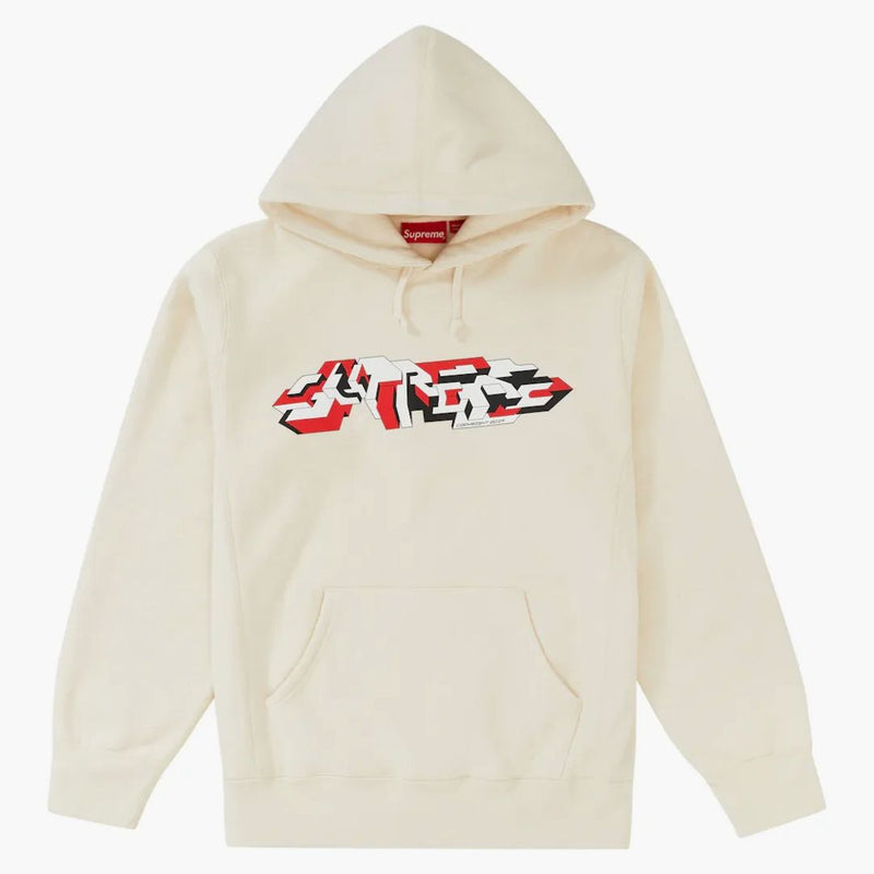 Supreme Delta Logo Hooded Sweatshirt Natural
