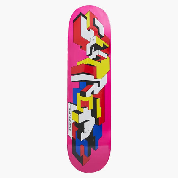 Nejvyšší delta logo skateboard paluba purpurová