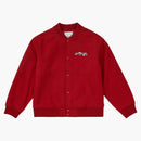 Supreme Delta Logo Varsity Jacket Red