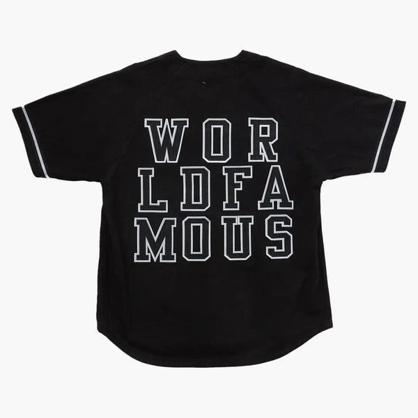 Supreme Denim Baseball Jersey Black