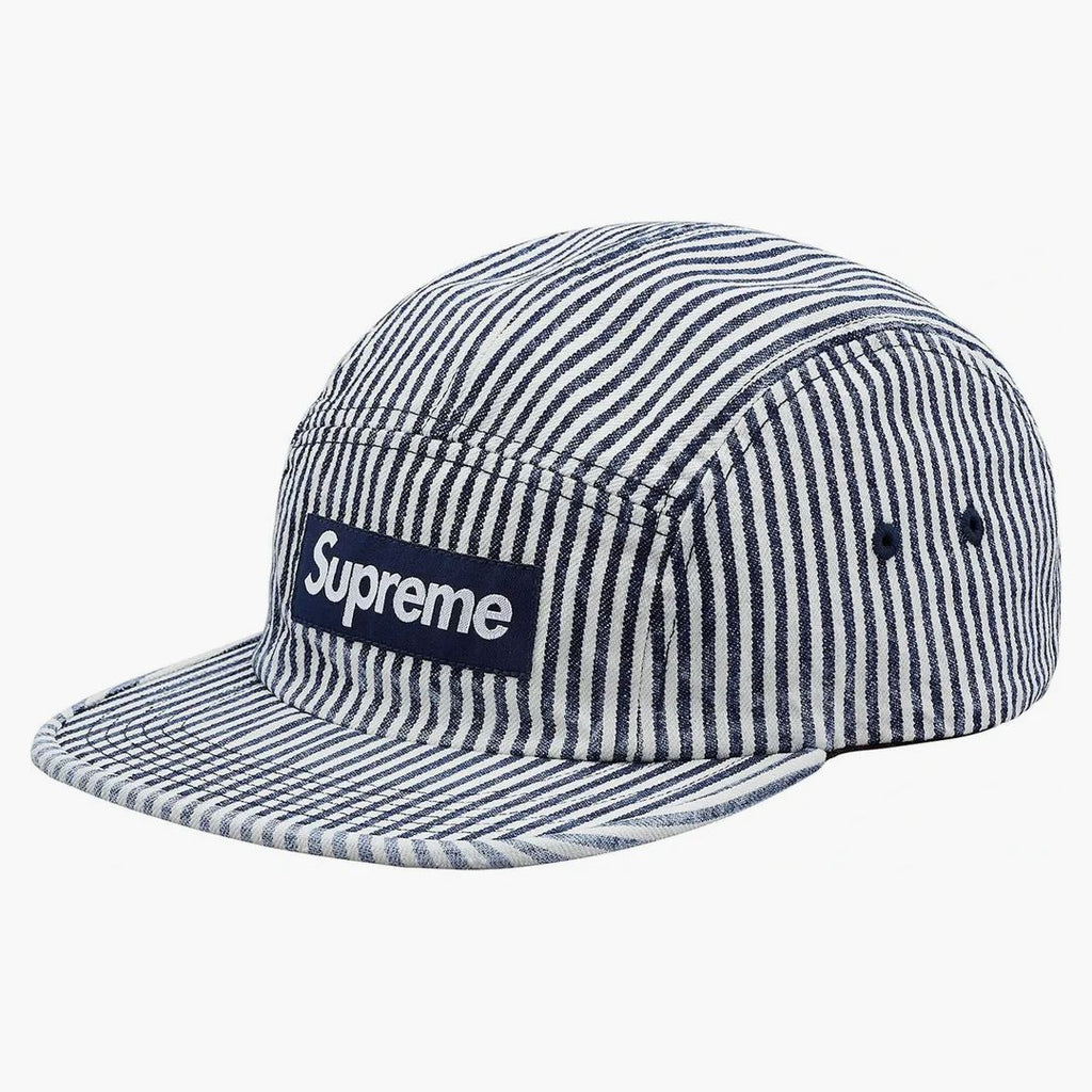 Supreme Denim Cap Indigo Stripe - Buy at Hypeneedz