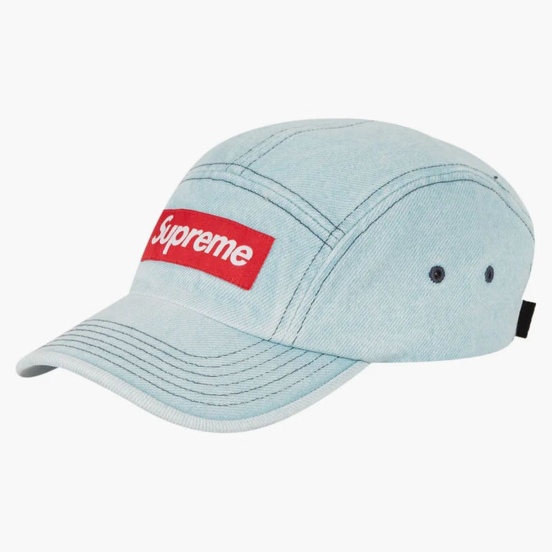 Supreme Denim Camp Cap Washed Blue