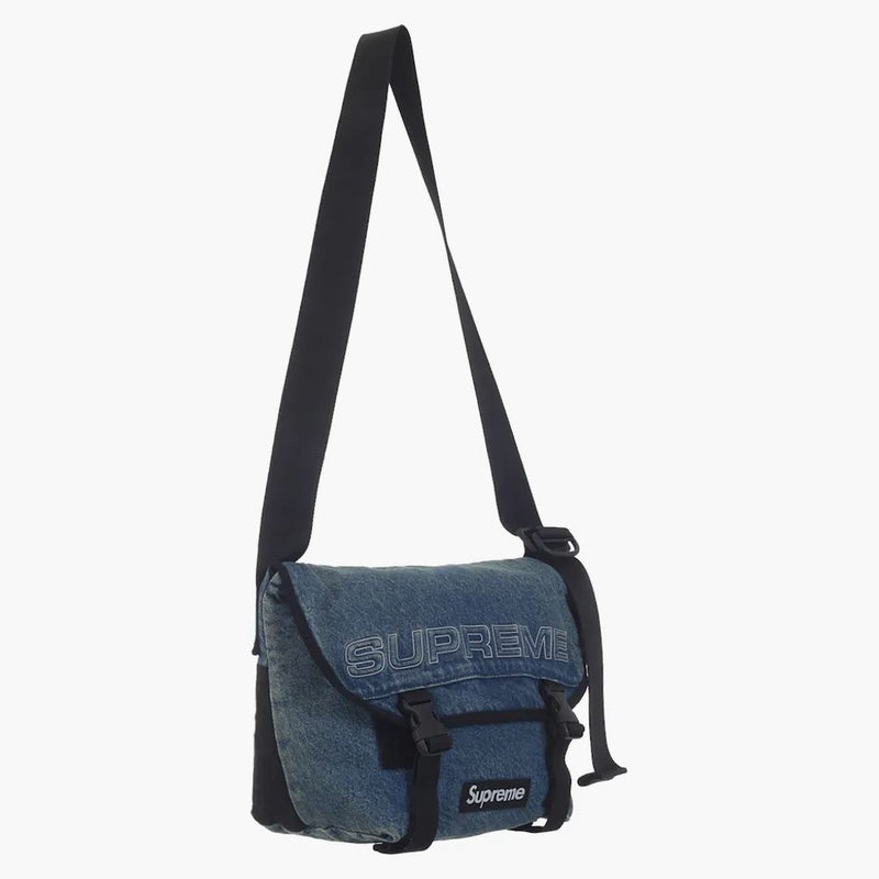 Supreme Denim Messenger Bag Washed Indigo