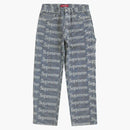 Högsta denim målare byxa rand