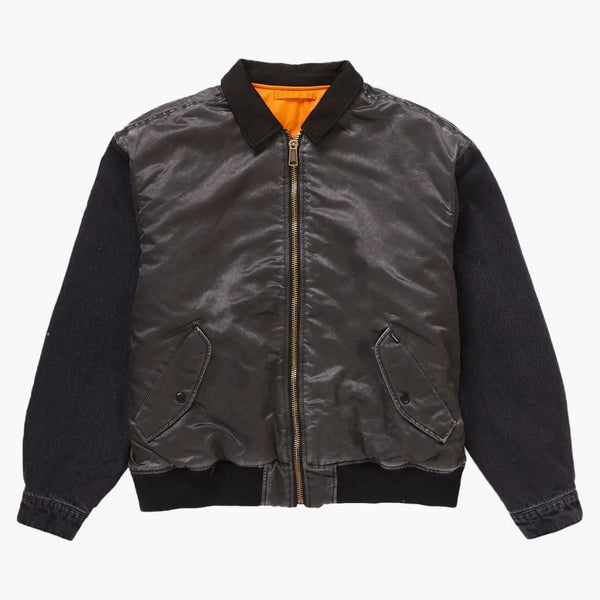 Supreme denim Sleeve Ma-1 Black