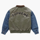 Supreme Denim Sleeve Ma-1 Olive