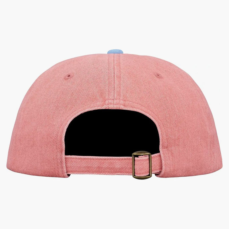 Nejvyšší denim semišový kompaktní logo 6-panel růžové