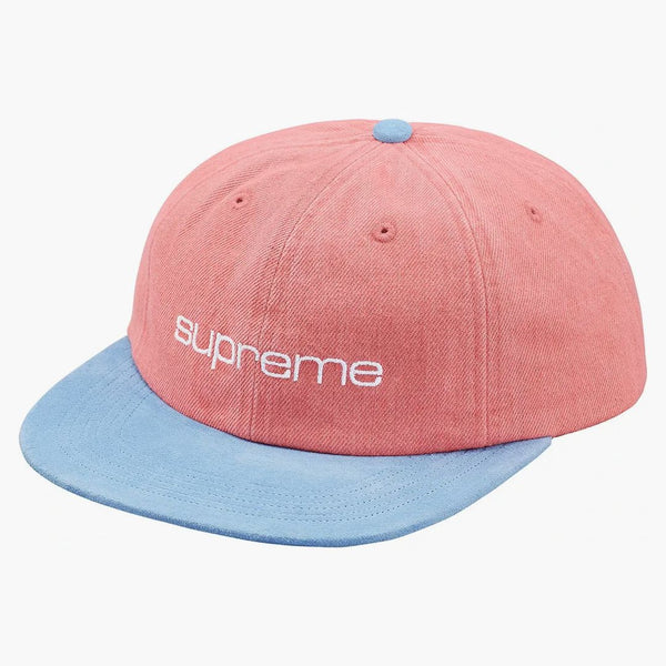 Nejvyšší denim semišový kompaktní logo 6-panel růžové