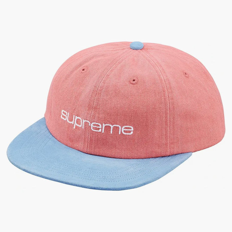 Nejvyšší denim semišový kompaktní logo 6-panel růžové