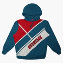 Supreme Diagonal Hooded Sweatshirt Dark Aqua