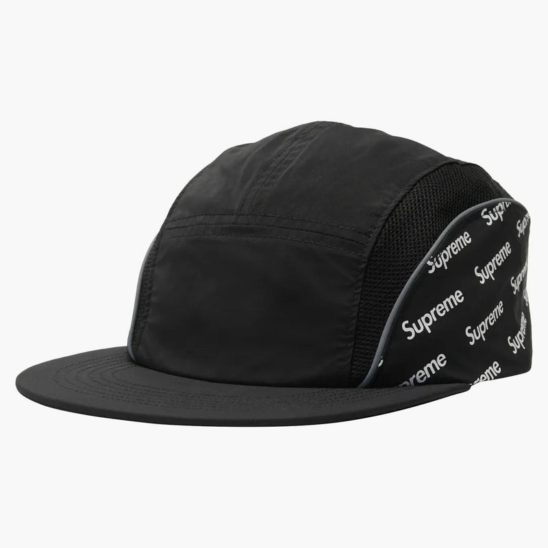 Nejvyšší diagonální logo boční panel Camp Cap černý