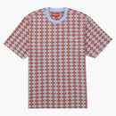 Nejvyšší diamant Jacquard S/S Top Blue