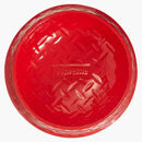 Supreme Diamond Plate Dog Bowl Red