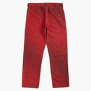 Supreme Diamond Plate Double Knee Work Pant Red