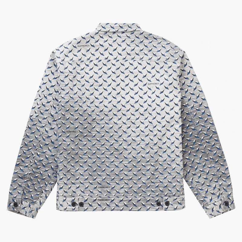 Chaqueta de trabajo de placa de diamante supreme blanco