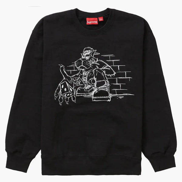 Supreme Dice Crewneck Black