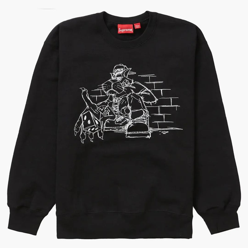 Supreme Dice Crewneck Black