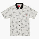 Supreme Dice Rayon s/s skjorta vit