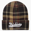 Supreme Dickies Beanie (FW23) Brown Plaid