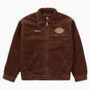 Supreme Dickies Corduroy Work Jacket Brown