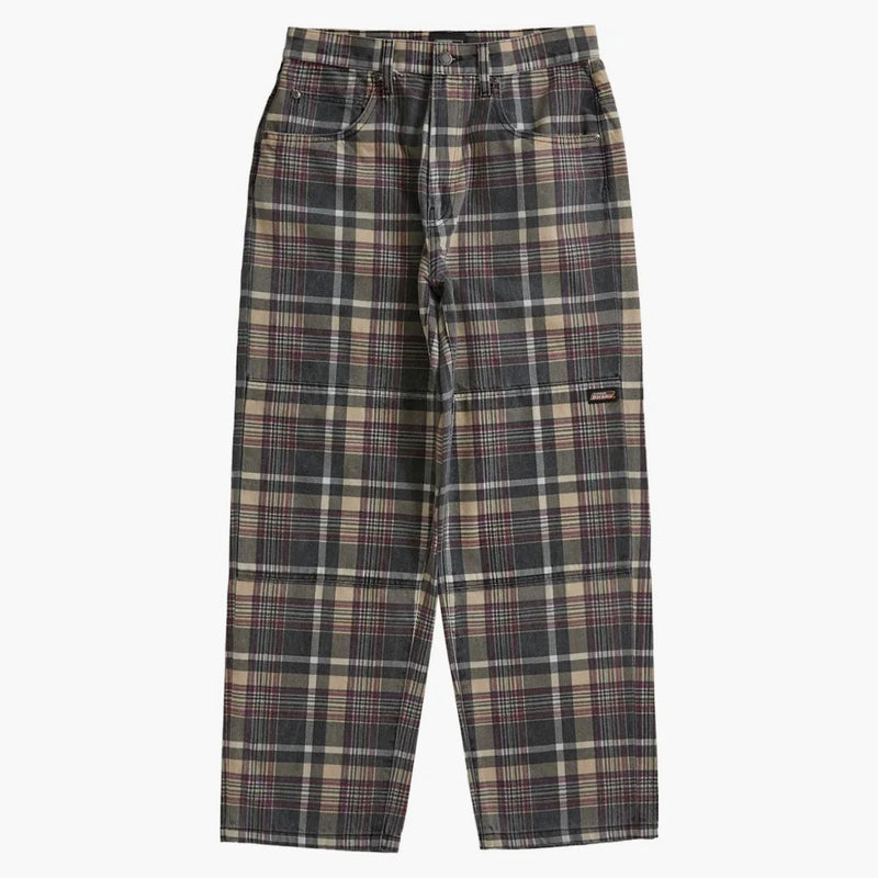 Supreme Dickies Double Knee Baggy Jean Brown Plaid