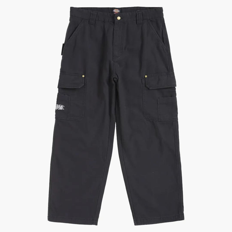 Supreme Dickies flanell fodrad lastbyxa svart