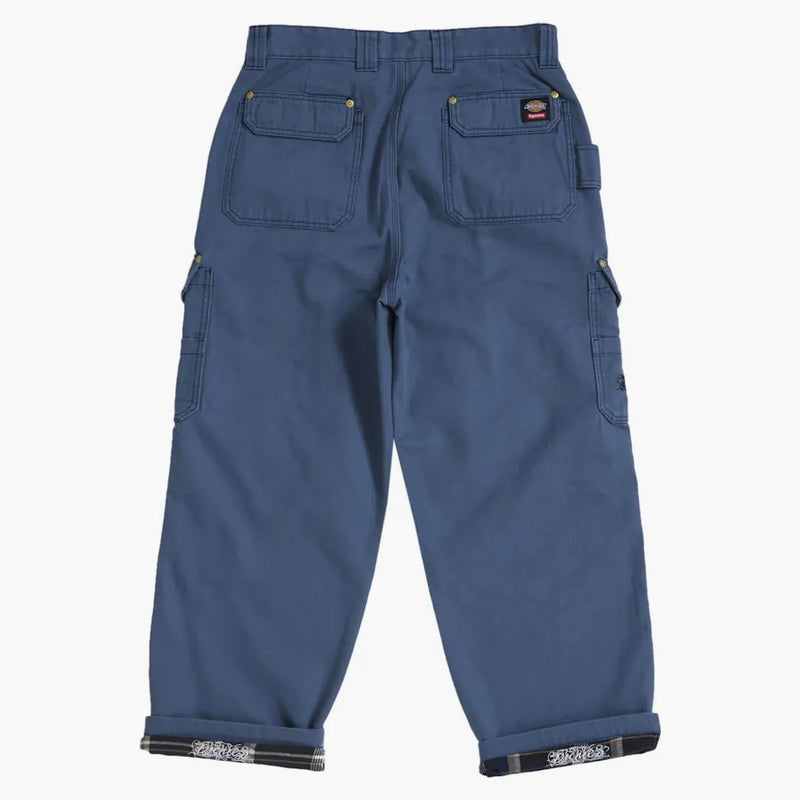 Nejvyšší dickies flanel lemované nákladní kalhoty modré