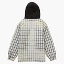 Supreme Dickies a cuadros a cuadros Camiseta con encapuchado Camisa negra