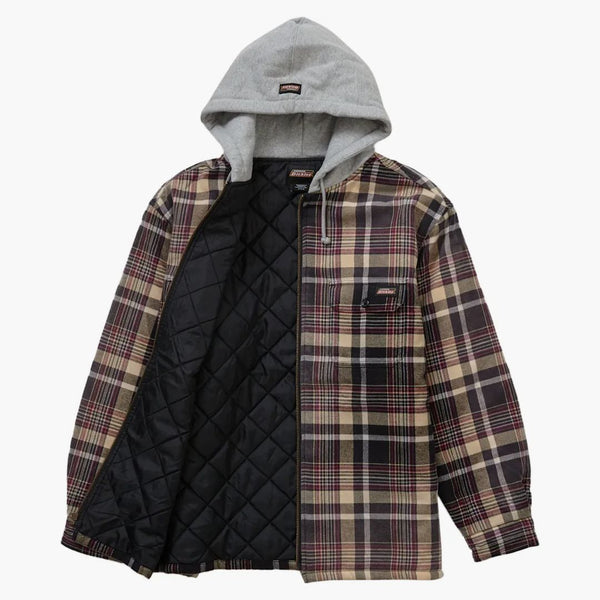 Nejvyšší dickies Ploid kapucí na zip Up tričko Heather Grey
