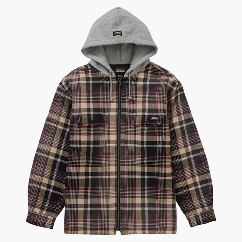 Shirt con cappuccio con cappuccio con cappuccio con cappuccio a quadri supremo grigio grigio