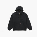 Supreme Dickies Quilted Zip Up Hooded Sweatshirt Black