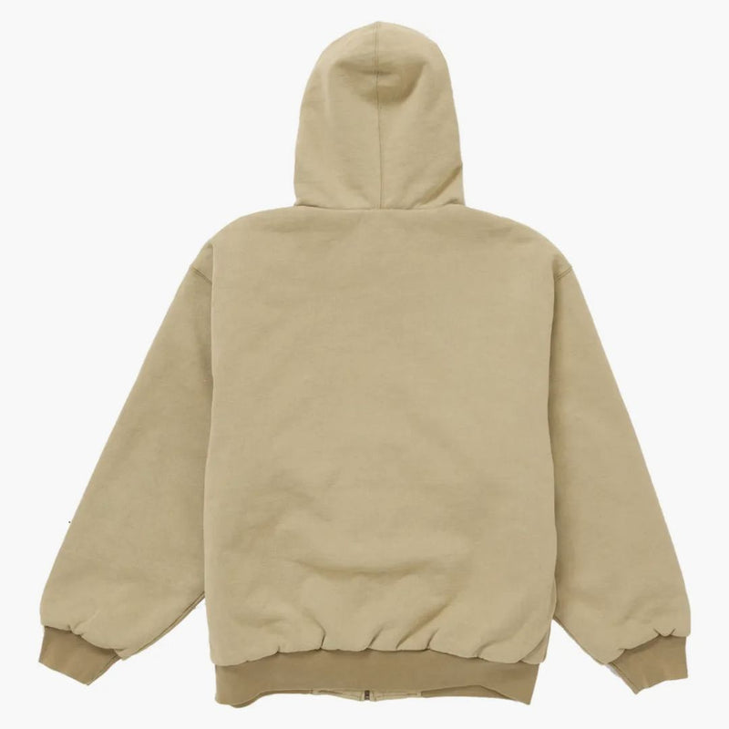 Supreme Dickies Quilted Zip Up Felpa con cappuccio Brown