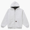 Supreme Dickies acolchados con cremallera sudadera con capucha Heather Gray