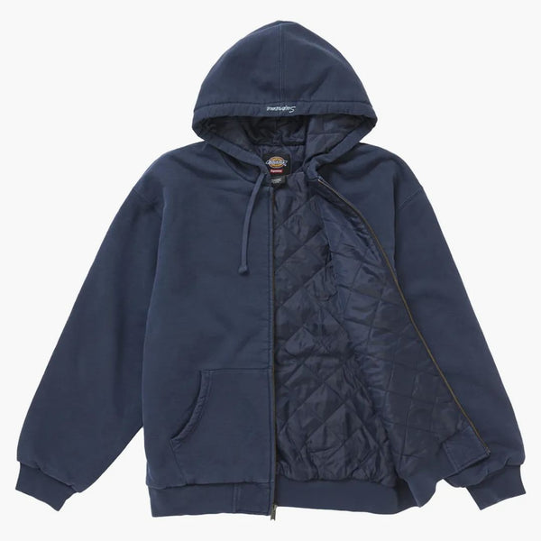 Nejvyšší dickies prošívaný lemovaný zip nahoru kapucí námořnictvo