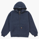 Supreme Dickies Quilted Lined Zip Up Hooded Sweatshirt Navy