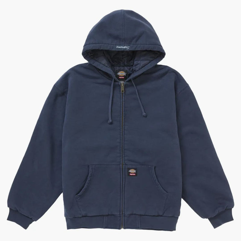 Supreme Dickies trapined -fodete Zip Up Felpa con cappuccio Navy