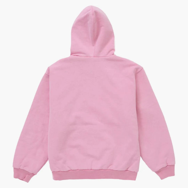 Nejvyšší dickies prošívaná zip nahoru kapucí růžová