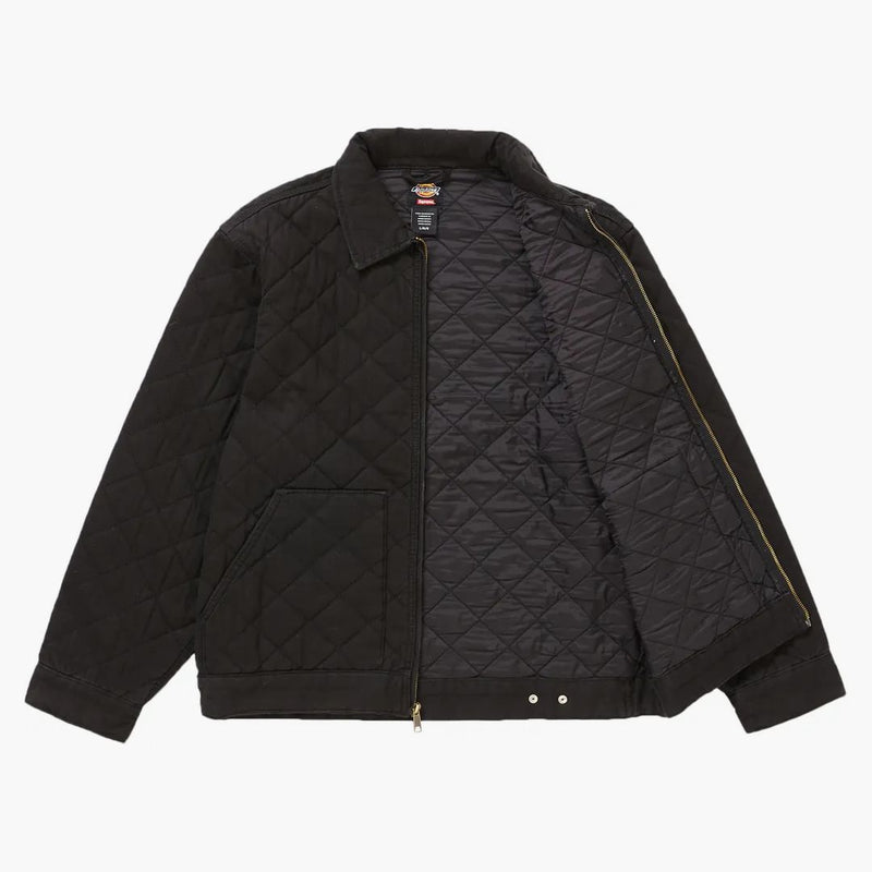 Supreme Dickies quiltad arbetsjacka svart