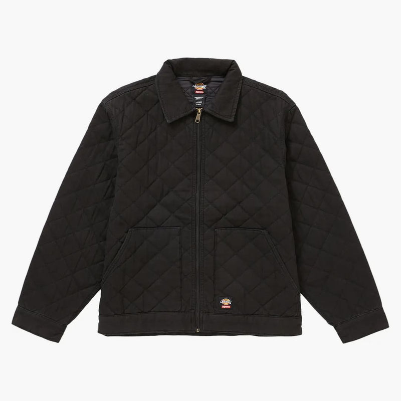 Supreme Dickies quiltad arbetsjacka svart