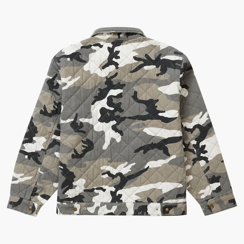 Supreme Dickies Quilted Work Jacket Gray Camo