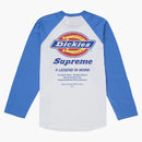 Supreme Dickies Raglan L/s Top Blue