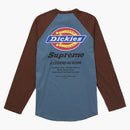 Supreme Dickies Raglan L/s Top Brown