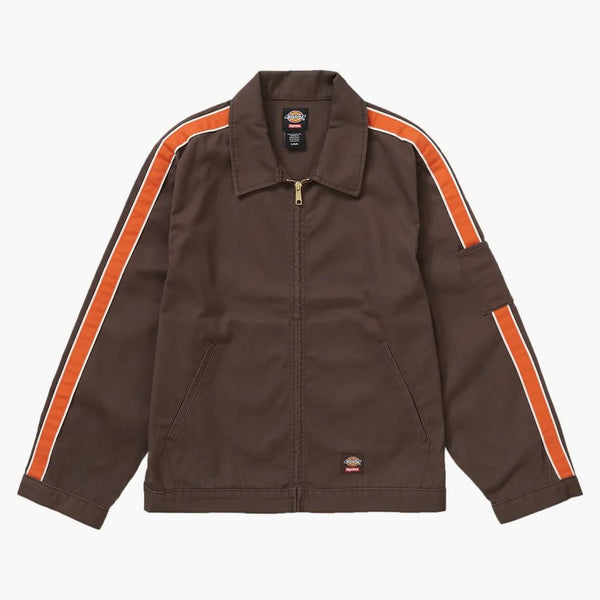 Supreme Dickies Stripe Eisenhower Jacket Brown