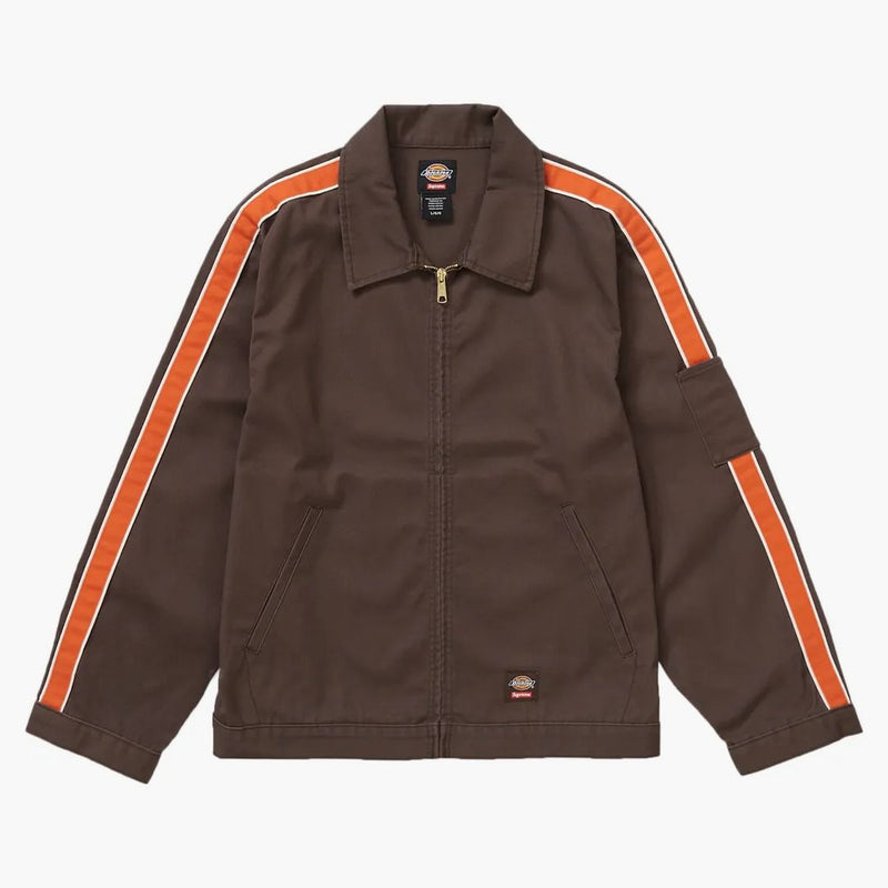 Supreme Dickies Stripe Eisenhower Jacket Brown