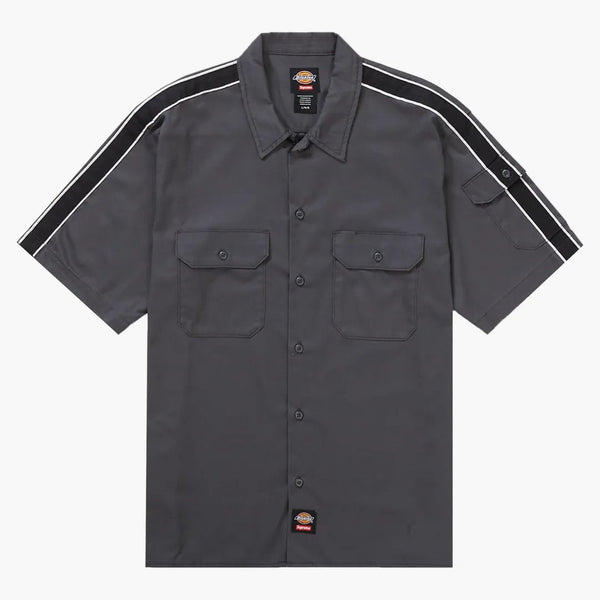 Supreme Dickies Stripe S/S Work Shirt Charcoal
